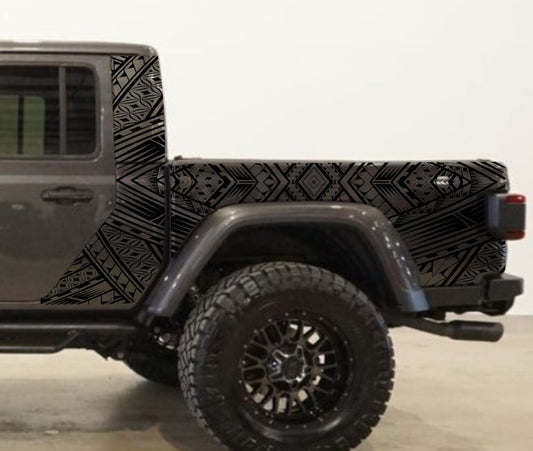 Tribal Design/Polynesian Inspired Decal Fits Jeep Gladiator