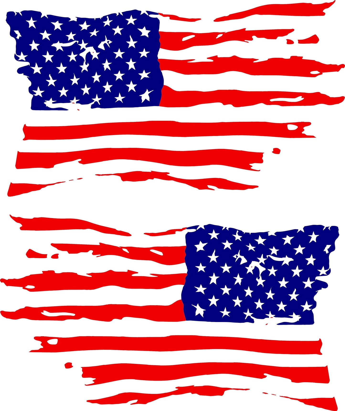 Distressed American Flag Decal for Trucks, Jeeps, Cars, SUVs | Sizes Available