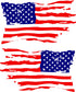 Distressed American Flag Decal for Trucks, Jeeps, Cars, SUVs | Sizes Available