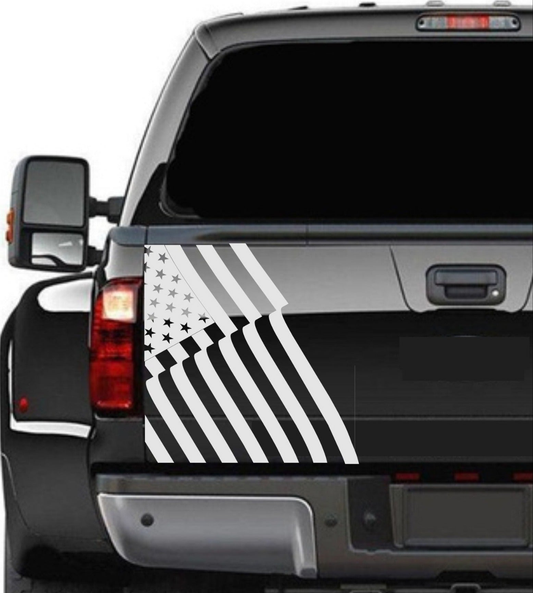 American Flag Decal Stickers Patriotic Fits Any Truck Tailgate. Sizes Available.