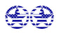 Copy of SET OF AMERICAN FLAG MILITARY STAR VINYL DECALS FOR CARS, JEEPS, TRUCKS, VANS, WINDOWS...