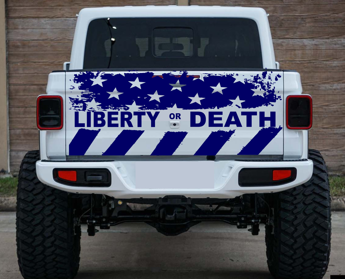 American Flag "Liberty or Death" Decals Fits Jeep Gladiators' Tailgate