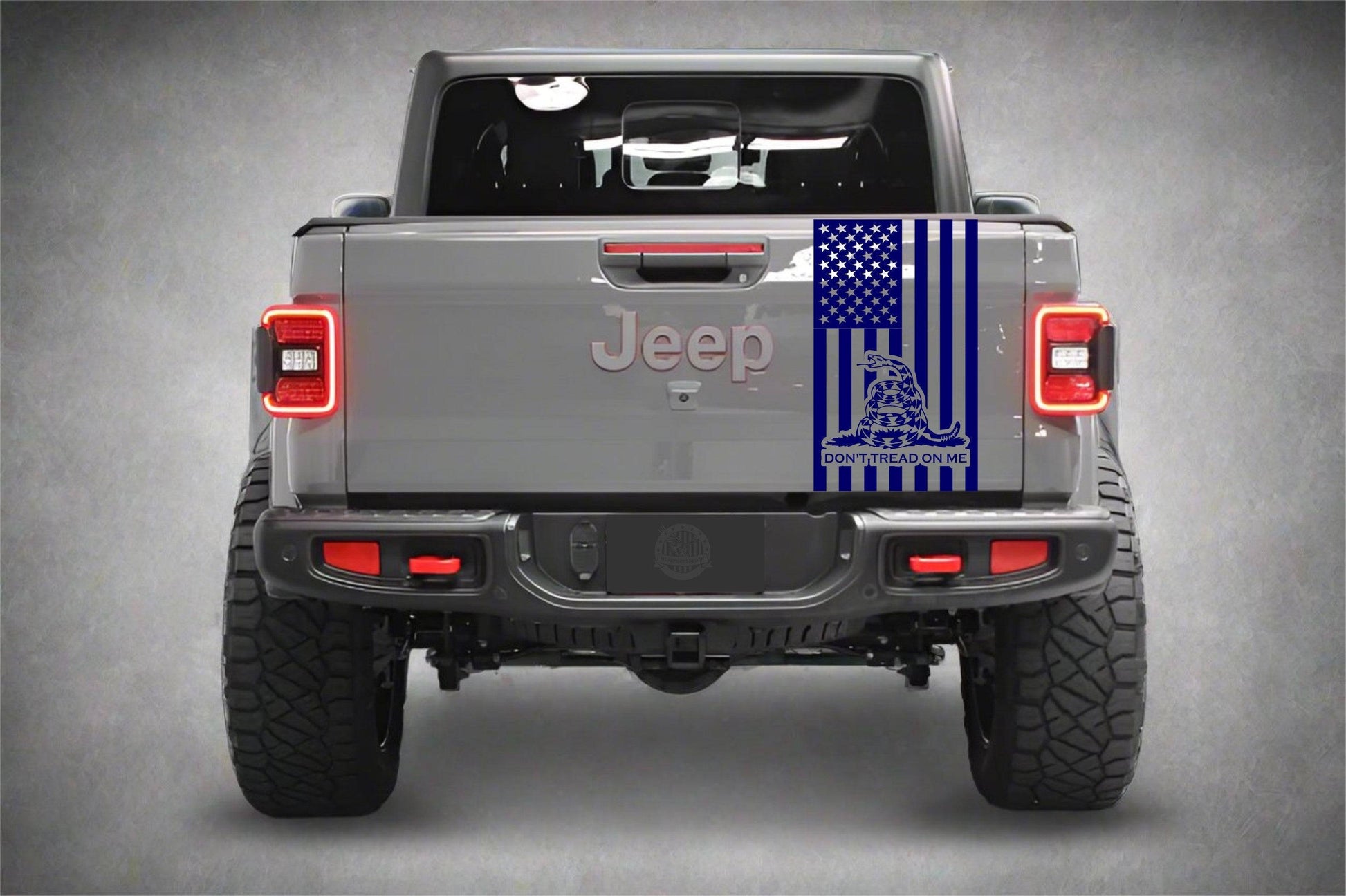 American Flag Don't Tread on Me Decal for Jeep Gladiator Tailgate