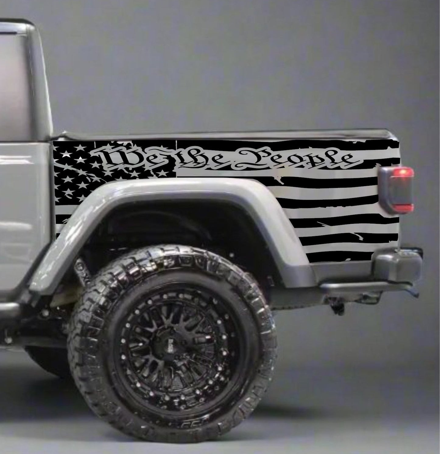 American Flag We the People Decals for Jeep Gladiator Truck Bed