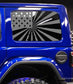 Distressed American Flag Decals for Jeep Wrangler JL, JK (4-Door/2-Door) Rear Side Windows