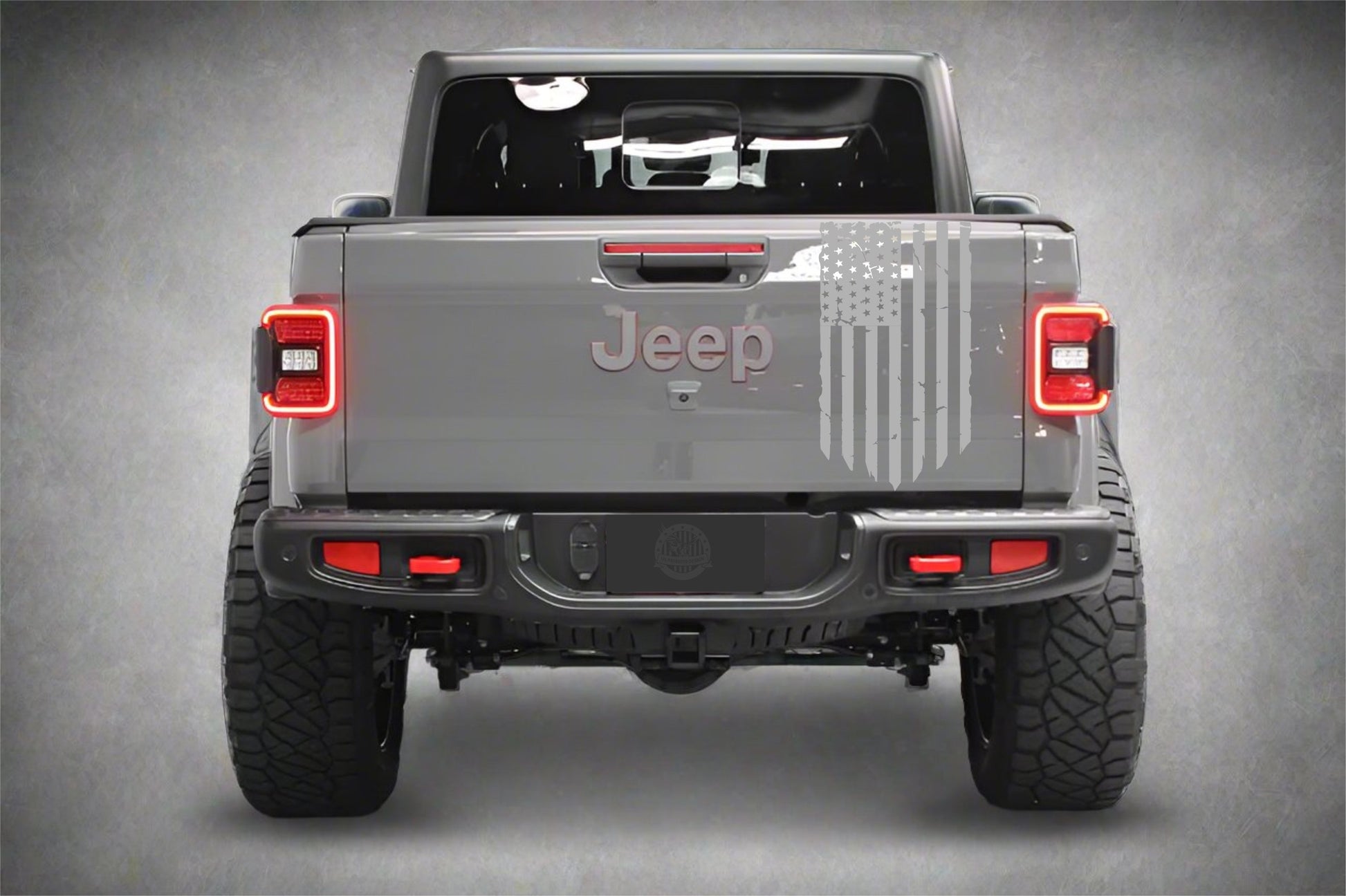 Distressed American Flag Decal for Jeep Gladiator Tailgate