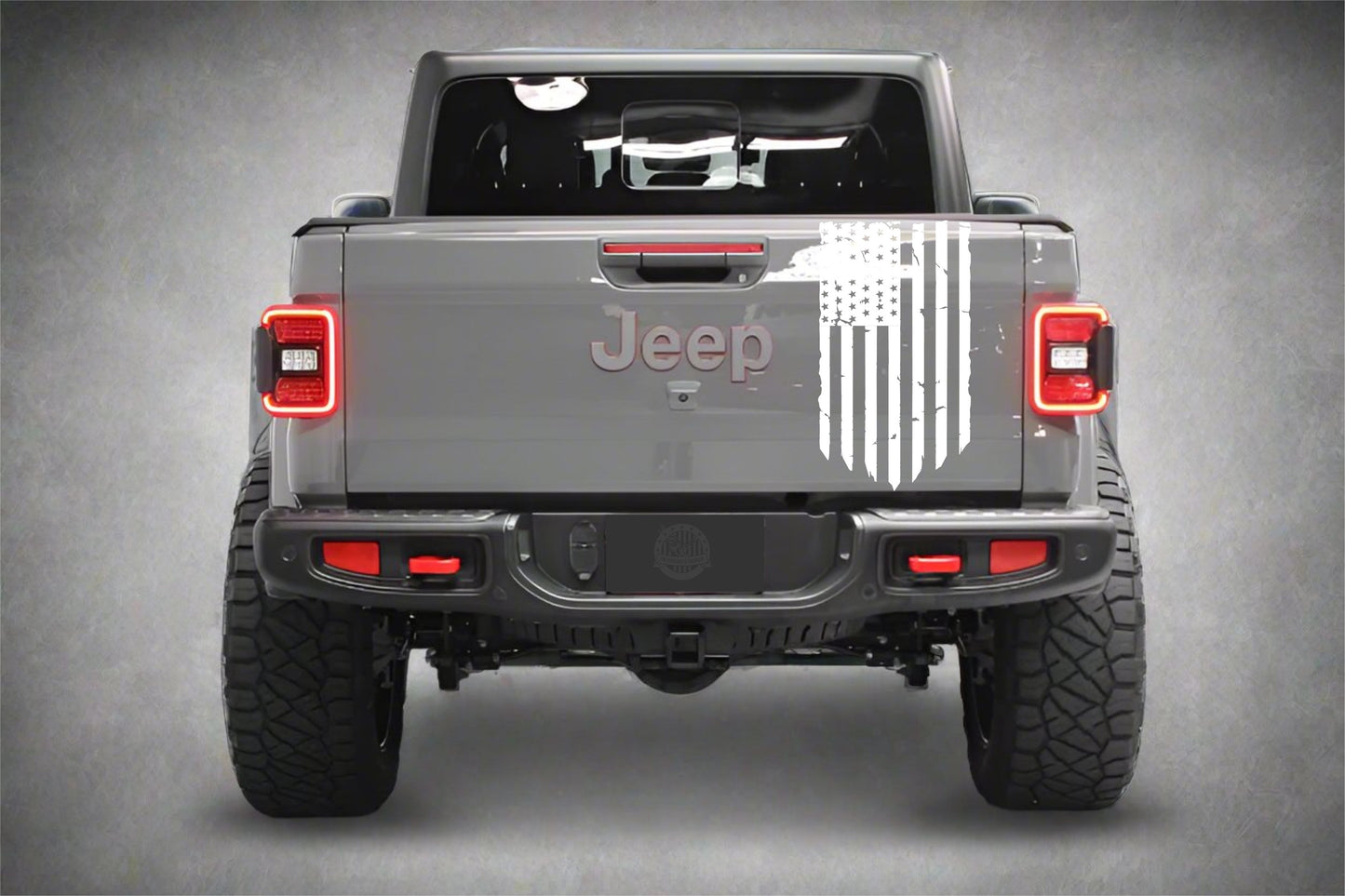 Distressed American Flag Decal for Jeep Gladiator Tailgate