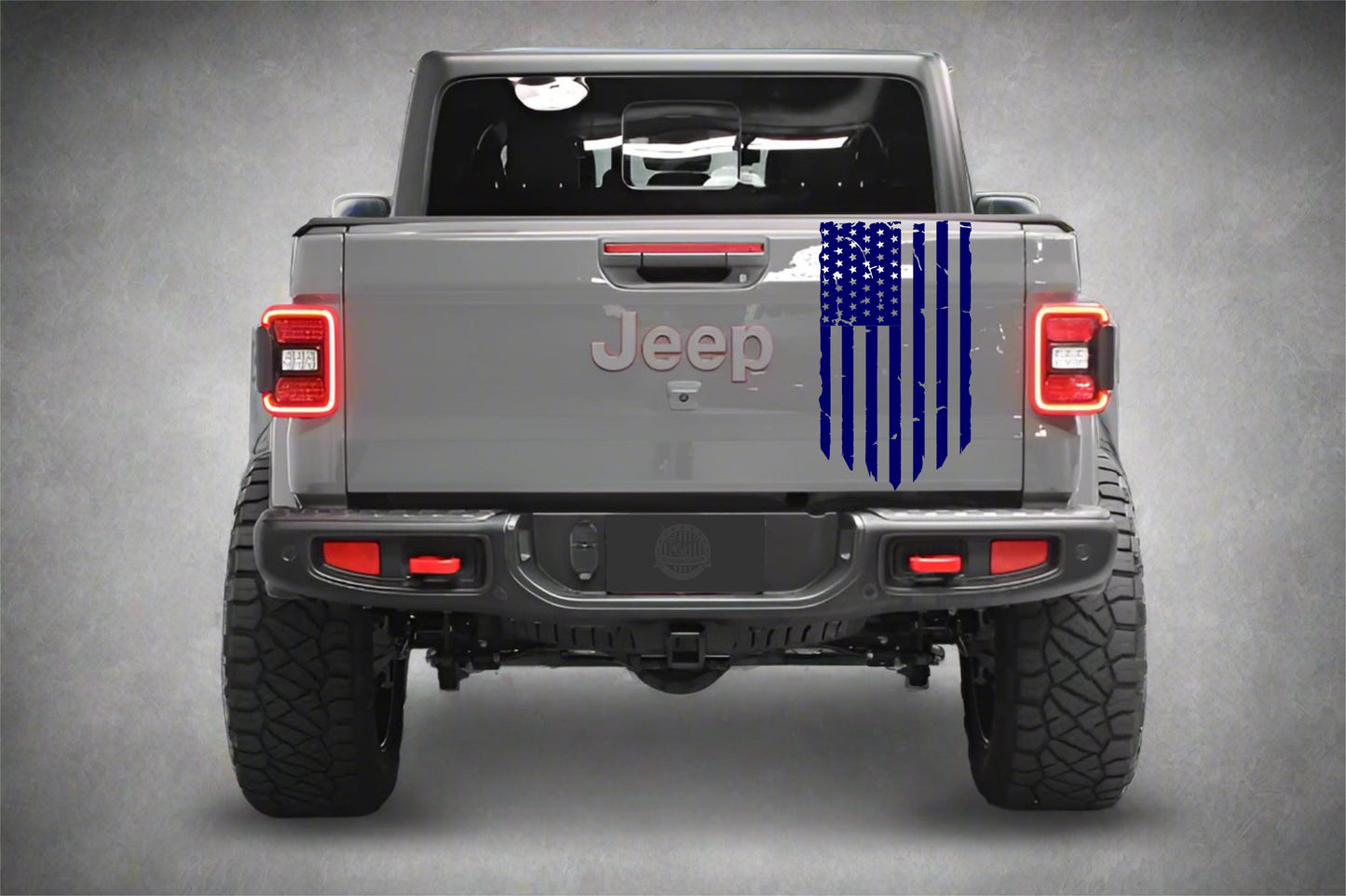 Distressed American Flag Decal for Jeep Gladiator Tailgate