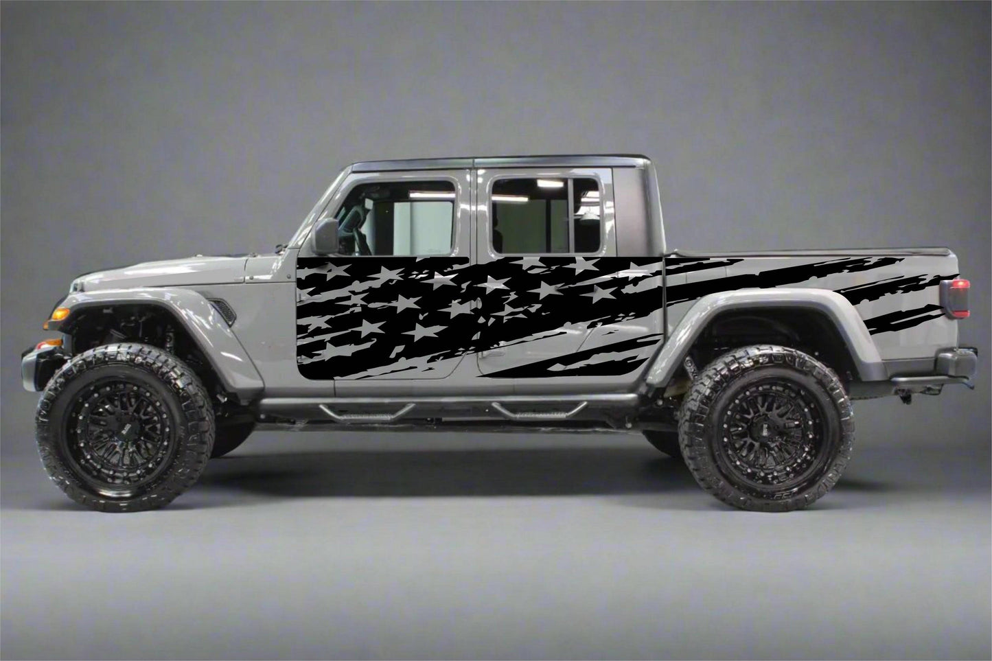 Distressed American Flag Decals for Jeep Gladiator