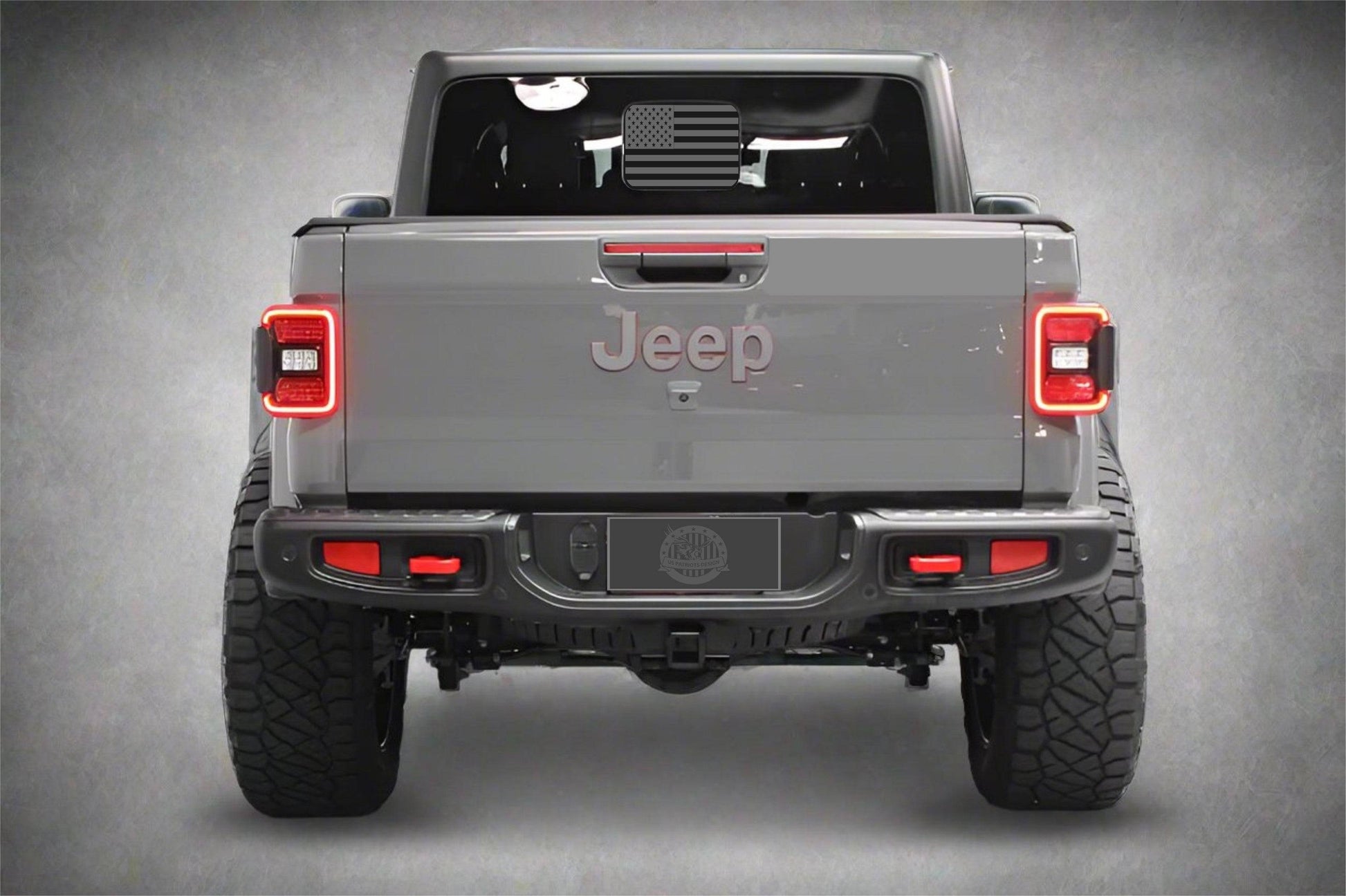 American Flag Jeep Gladiator Small Rear Window Decal