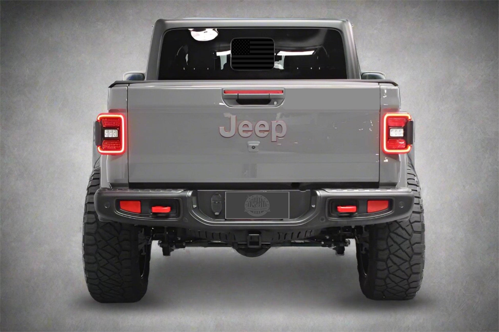 American Flag Jeep Gladiator Small Rear Window Decal