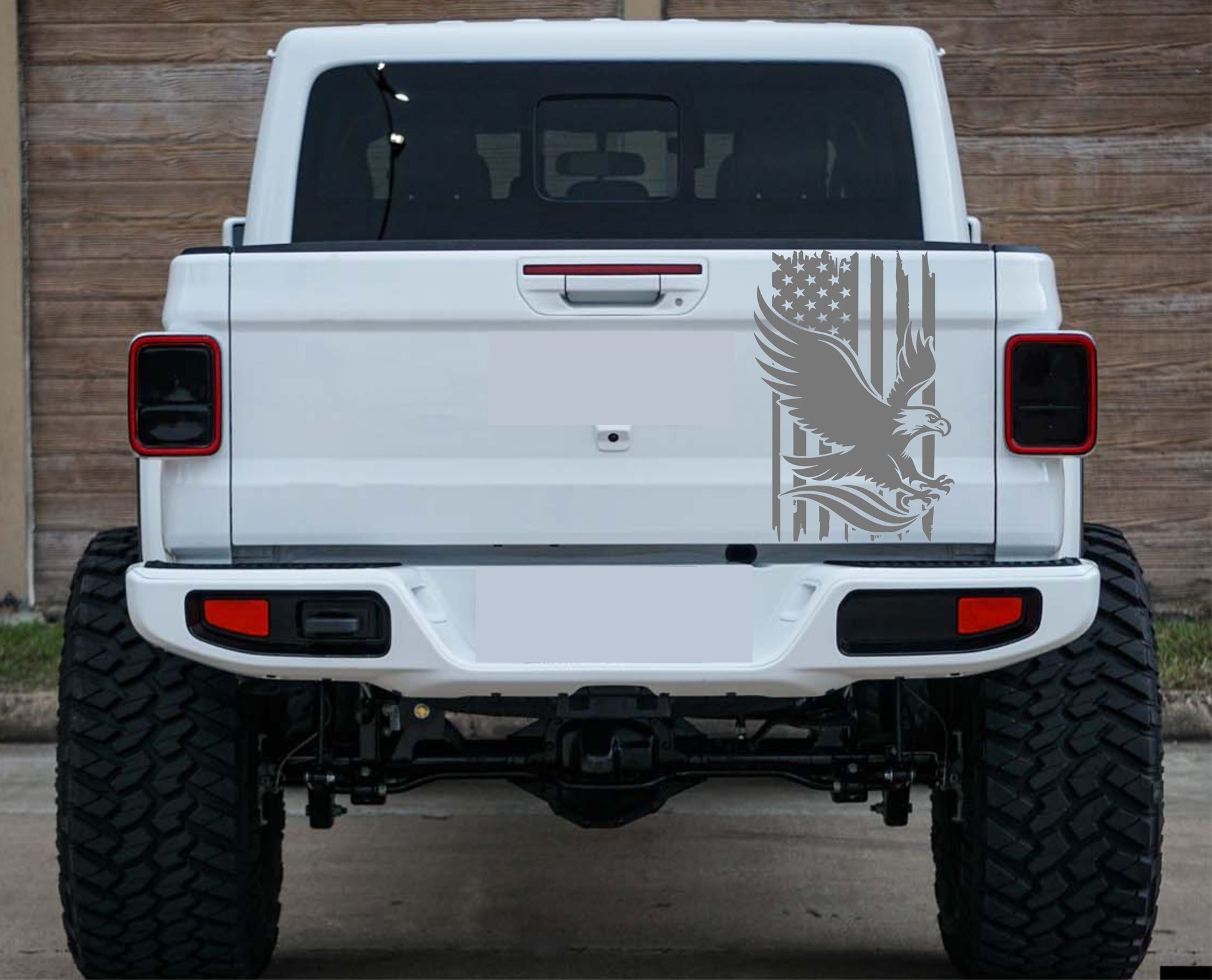 american flag american eagle car sticker fits jeep gladiator tailgate