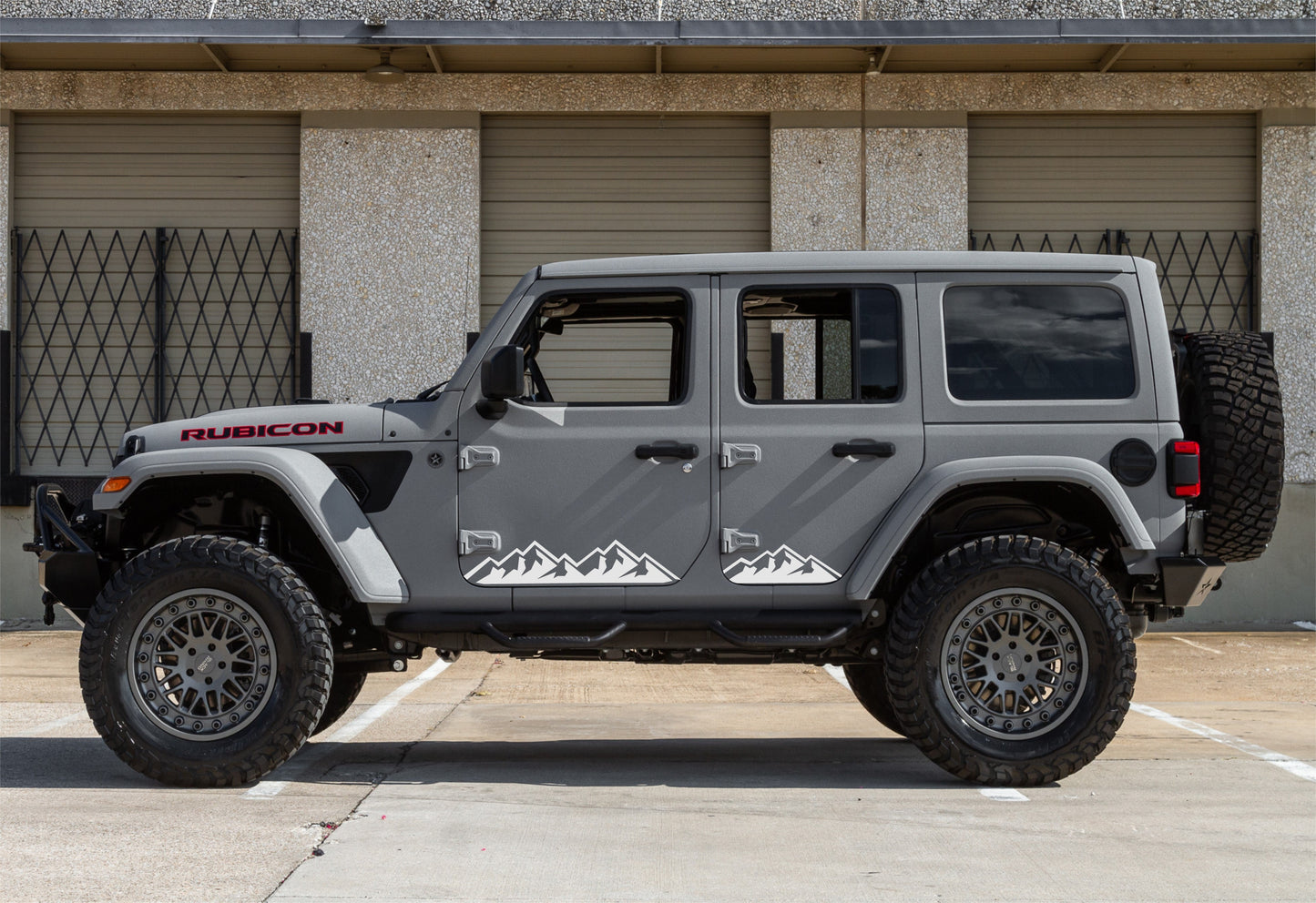 Mountain Silhouette Decals for Jeep Wrangler JL, JK (4-Door) Doors