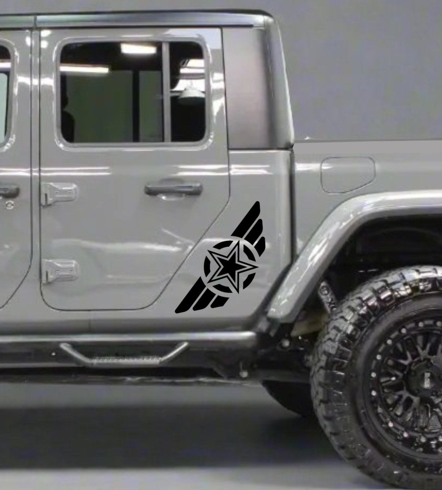 Militar Star decals for jeep gladiator