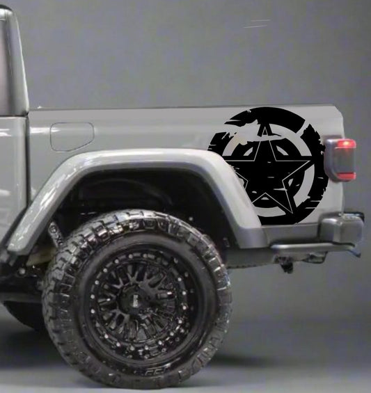 Military Star Graphics for Jeep Gladiator Sides