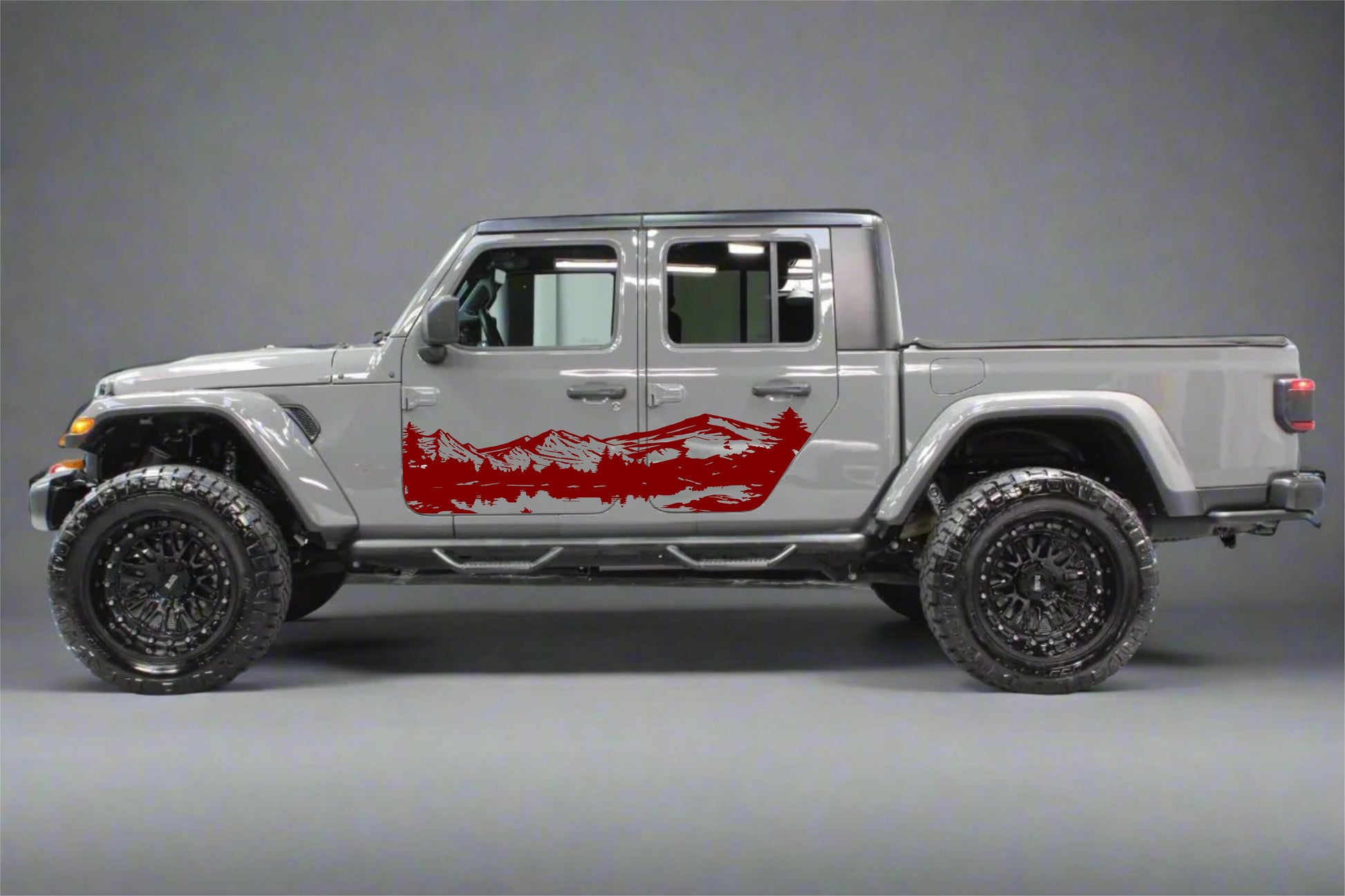 Mountain Silhouette Decals for Jeep Gladiator Truck Bed