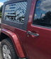 Distressed American Flag Beach Silhouette Decals for Jeep Wrangler JL, JK (4-Door/2-Door) Rear Side Windows