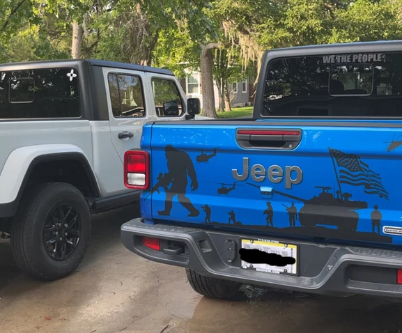 Bigfoot Sasquatch Decal | Soldiers Decal for Jeep Gladiator Tailgate