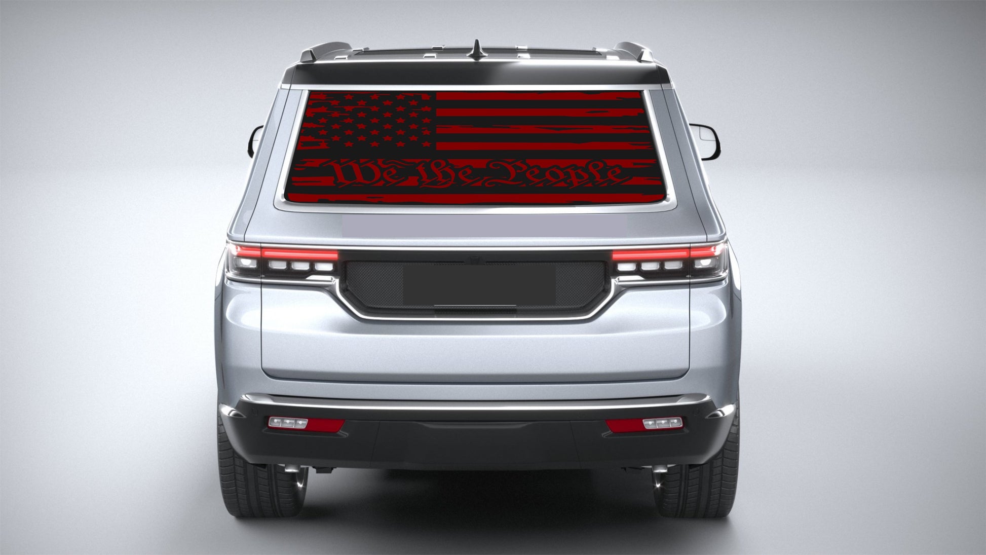 American Flag "We The People" Decal for Jeep Wagoneer Rear Window