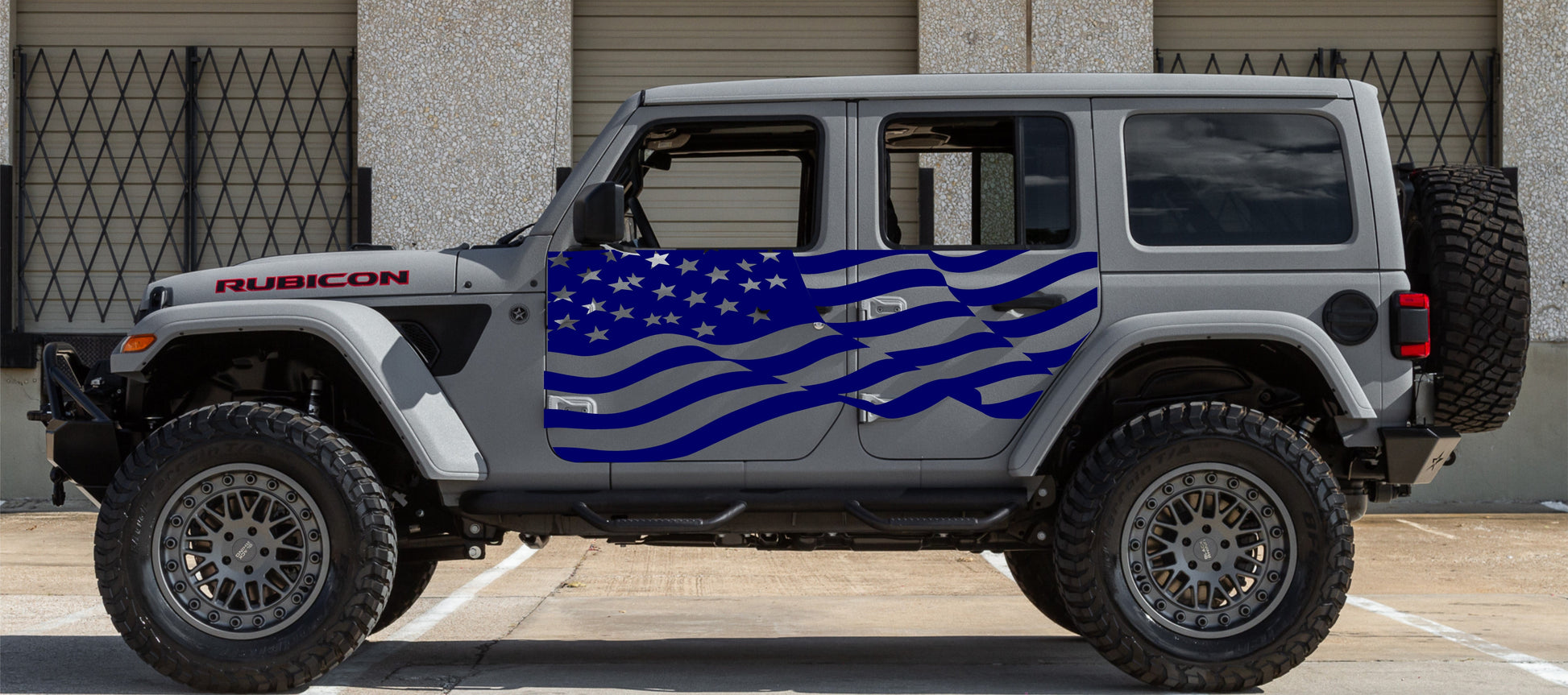 American Flag Decals for Jeep Wrangler JL, JK (4-Door) Doors