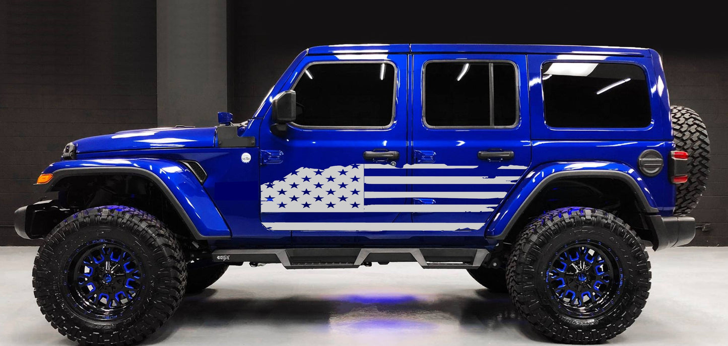 american flag jeep wrangler decal