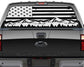 Mountain Silhouette American Flag Decal Sticker for Trucks