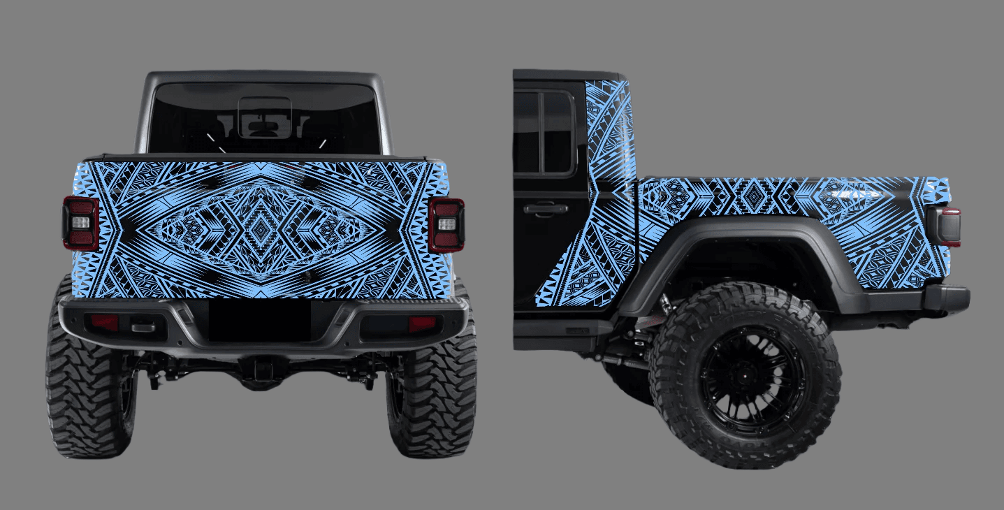 Polynesian Tribal Jeep Gladiator Decal