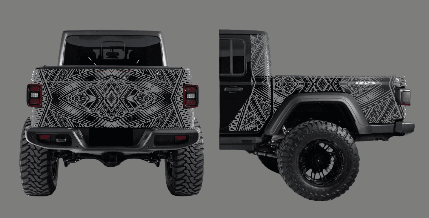 Polynesian Tribal Jeep Gladiator Decal