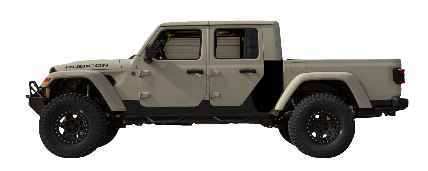 Blackout Decals Fits Jeep Gladiator Rocker Panel