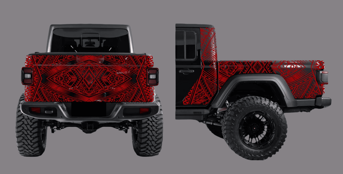 Polynesian Tribal Jeep Gladiator Decal