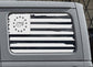 betsy ross flag decal fits jeep wrangler JK, JL 2-door and 4-door rea windows