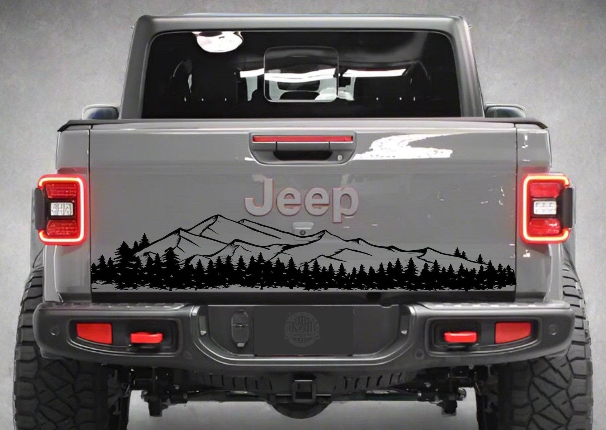 mountain silhouette jeep gladiator decal