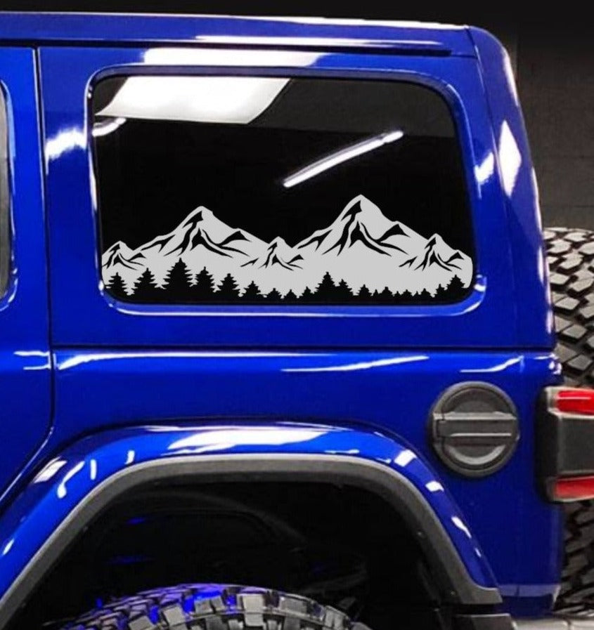 mountain decals fits Jeep Wrangler JK JL