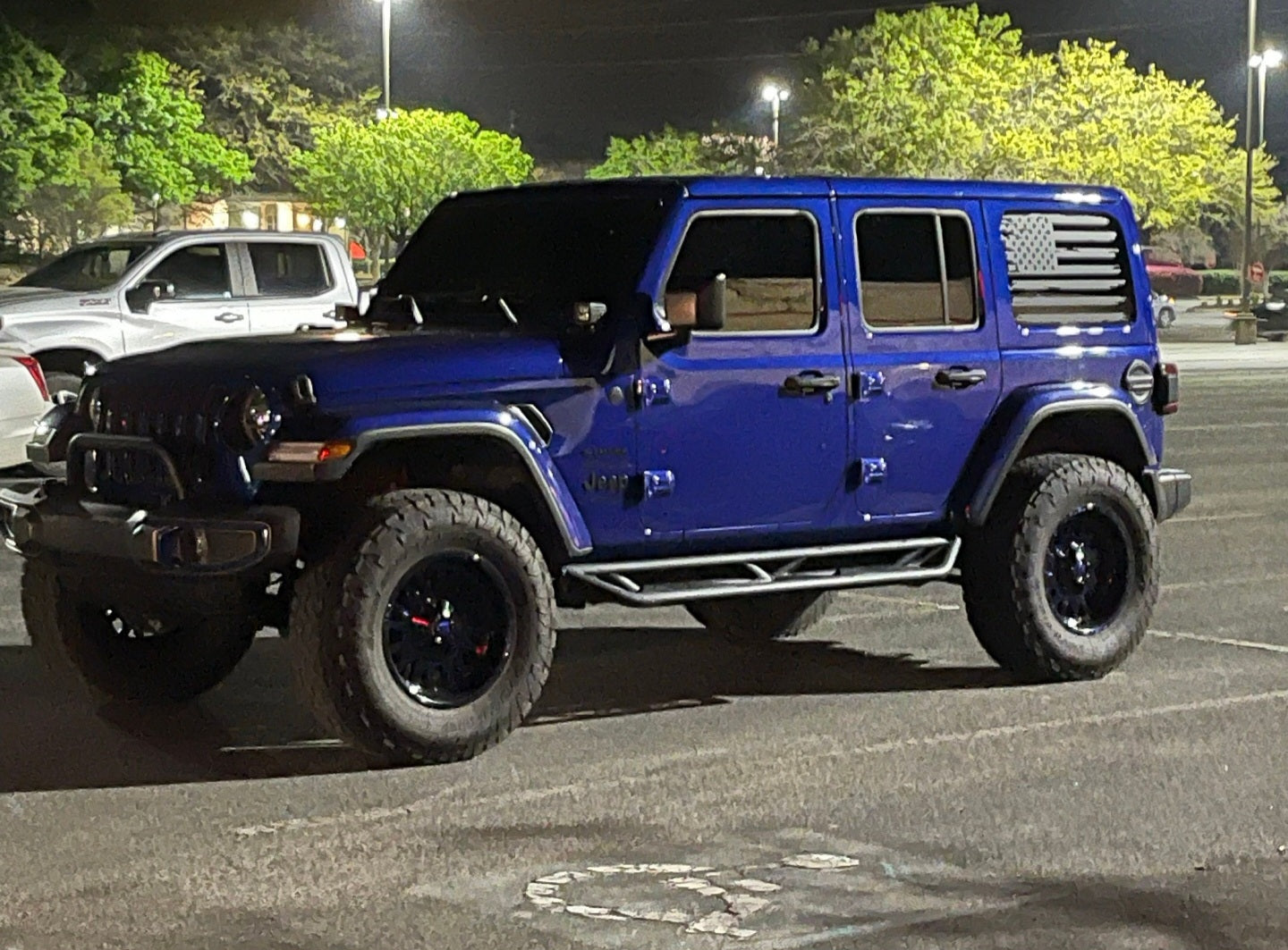 Distressed American Flag Decals for Jeep Wrangler JL, JK (4-Door/2-Door) Rear Side Windows