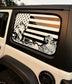 American Flag Beach Silhouette Decals for Jeep Wrangler JL, JK (4-Door/2-Door) Rear Side Windows