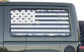 F AMERICAN FLAG INSPIRED VINYL DECAL FOR JEEP WRANGLER 2-DOOR JL SIDE REAR WINDOWS