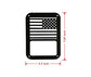 American Flag Tail Light Cover Trim Guards Protector Black Stainless Steel Guard Kit for Jeep Wrangler JK JKU Sports Sahara Freedom Rubicon X, Unlimited 2007-2017