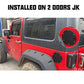 Gas Tank Door Cover Cap for 2007-2017 Jeep Wrangler 4-Doors JKU