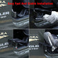Set of Black Exterior Door Hinge Front Foot Peg Rest Pedal for Jeep Wrangler TJ 1997-2006
