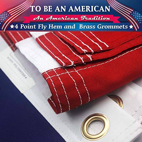 American Flag American Flag, Embroidered Stars, Sewn Stripes.