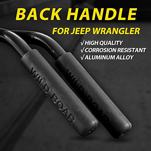 Front Grab Handle Grab Bar Compatible with Jeep Wrangler JK Rubicon Sahara Sport 2007-2017 2/4 Door Solid Steel 2 Pieces