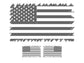 American Flag Decals Car Stickers. Set of 2.