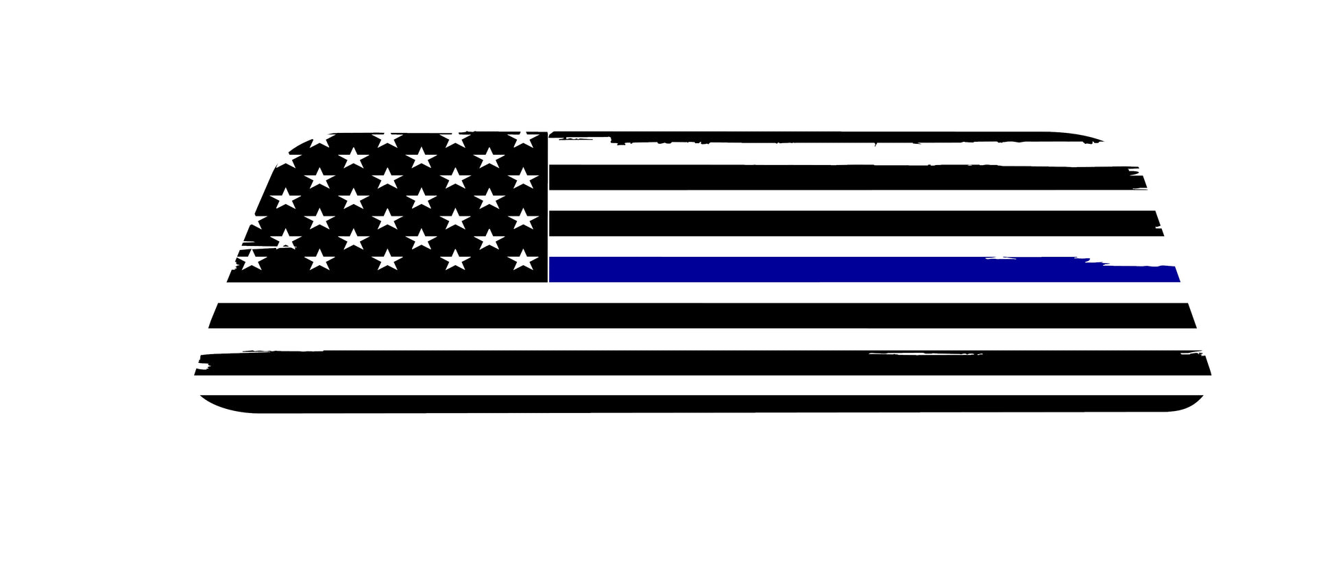 Blue Lives Matter, Distressed American Flag Decal for Any Trucks ,chevy, silverado, f150, f250, f350, rams, tacoma vinyl decals 