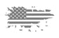 DISTRESSED AMERICAN FLAG DECALS CAR STICKERS PATRIOTIC VINYL DECALS
