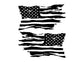 DISTRESSED AMERICAN FLAG WAVING DECALS CAR STICKERS