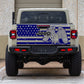 American Flag "FAITH, DUTY & COUNTRY" Vinyl Decal for Jeep Gladiator Tailgate