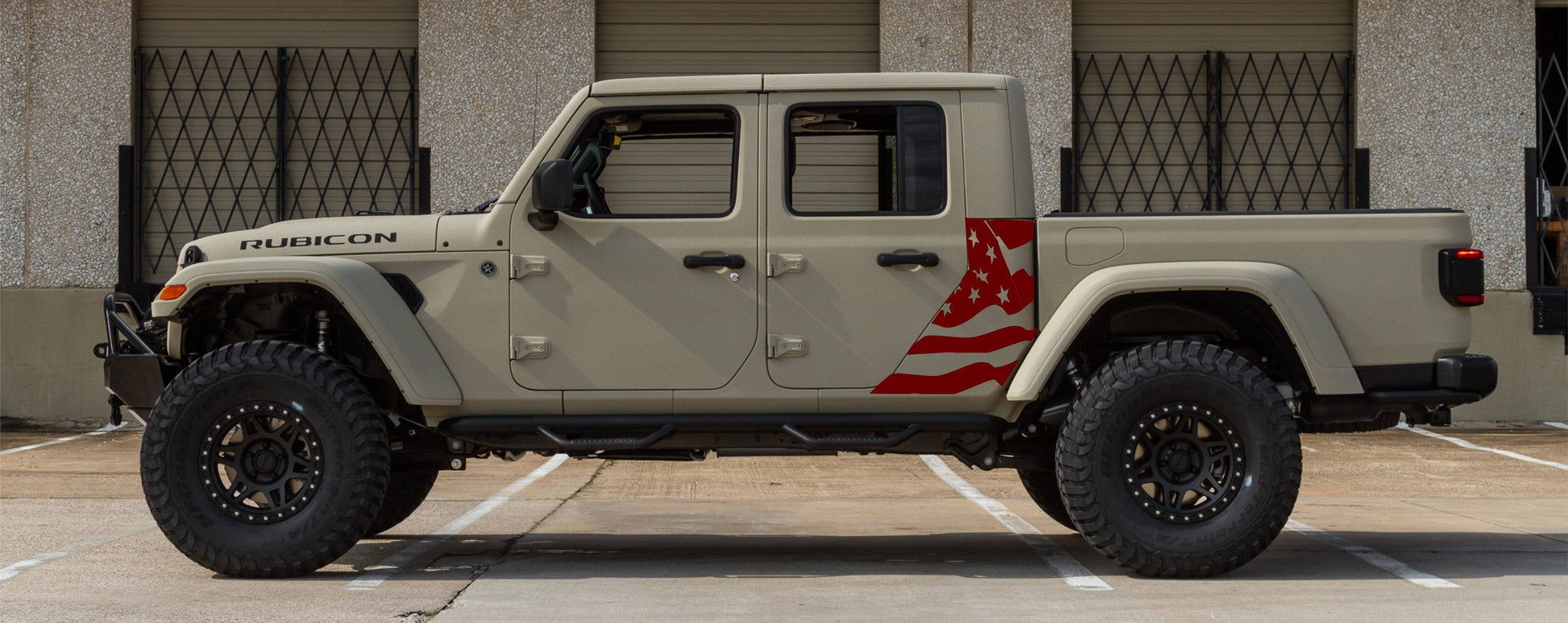 Copy of Set of American Flag Vinyl Decal For Jeep Gladiator