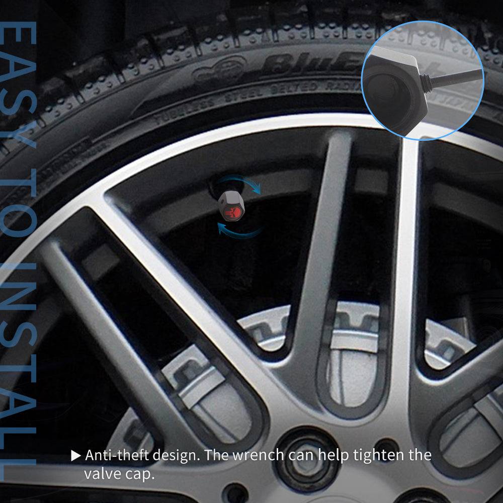 4pc Anti-Theft Punisher Tire Valve Caps Universal Aluminum Stem Cove – US  PATRIOTS DESIGN