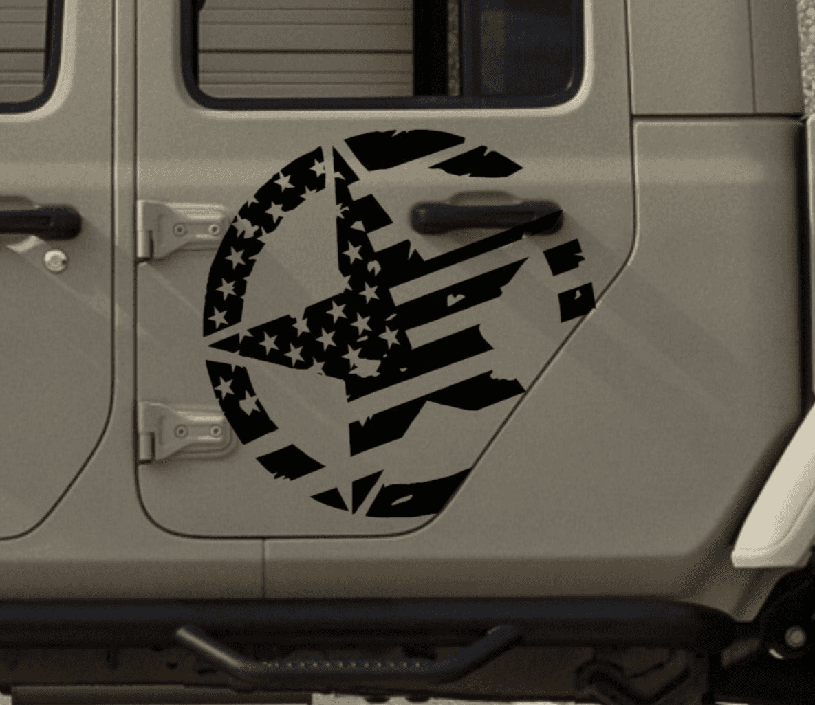 Jeep Gladiator Decal Gladiator American Flag Military Star Decal Stick ...