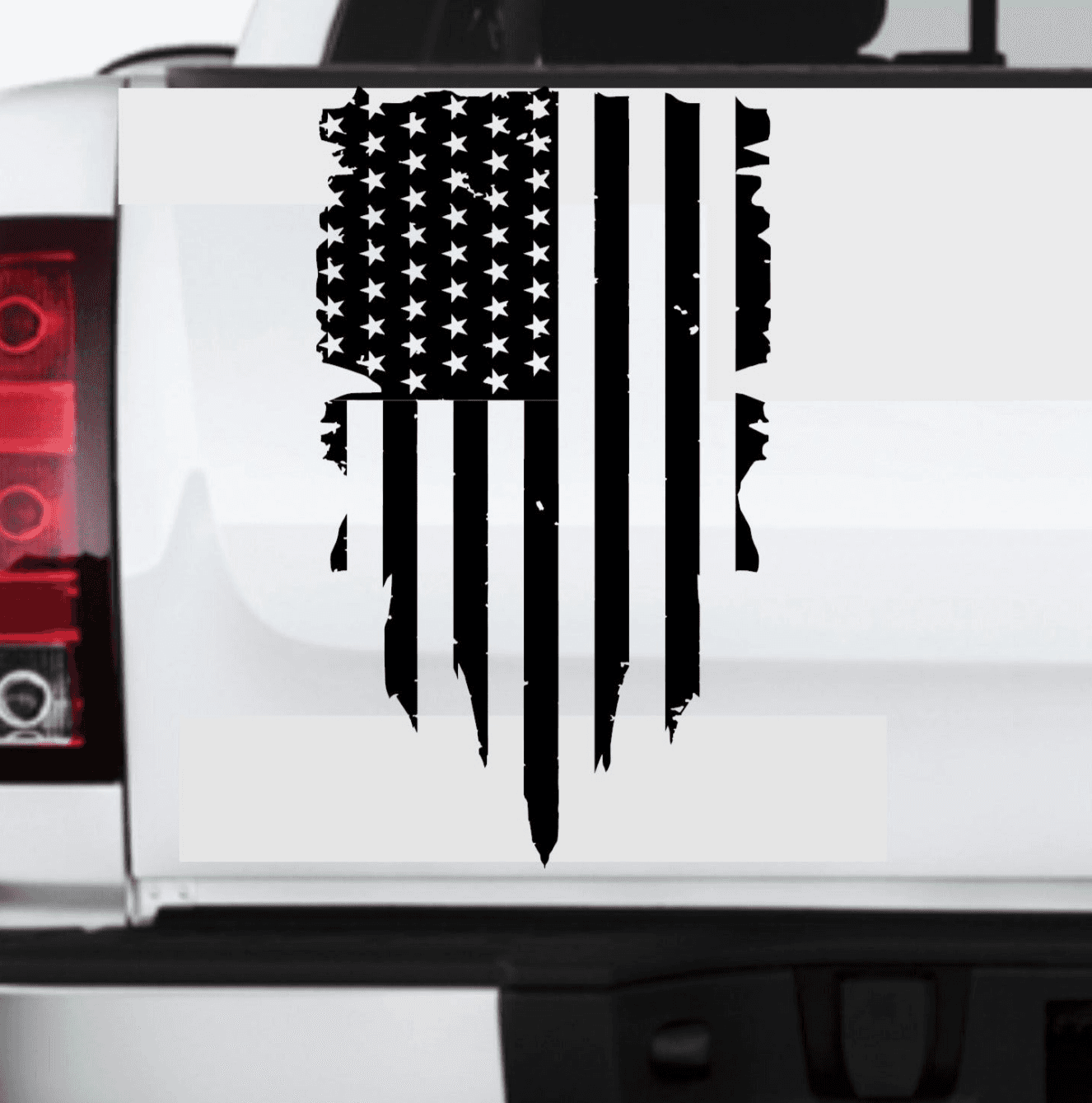 Distressed American Flag Decal Stickers Patriotic Vinyl Decal for Any Trucks, SUV's, Vans, Tailgates, Bumpers...